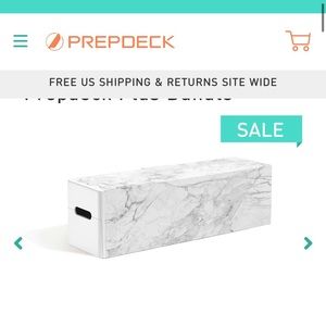 New prep deck with white marble cover and upgrades